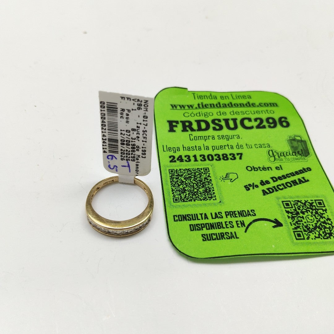 ANILLO ORO 14 K 2.9 GRMS (SEMINUEVO)