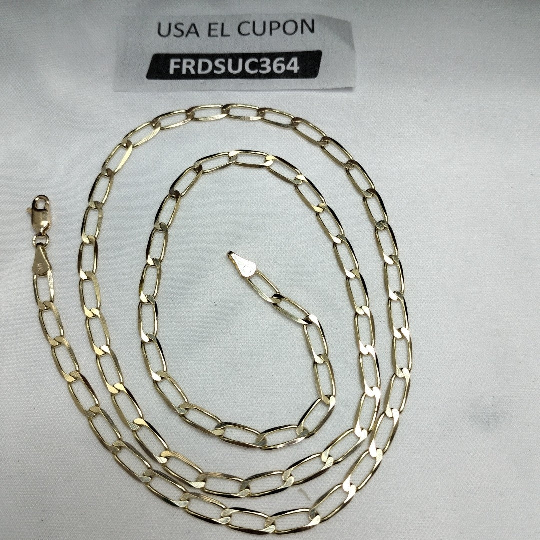 CADENA ESLABON 14K 60 CM 11.9 GR (NUEVO)