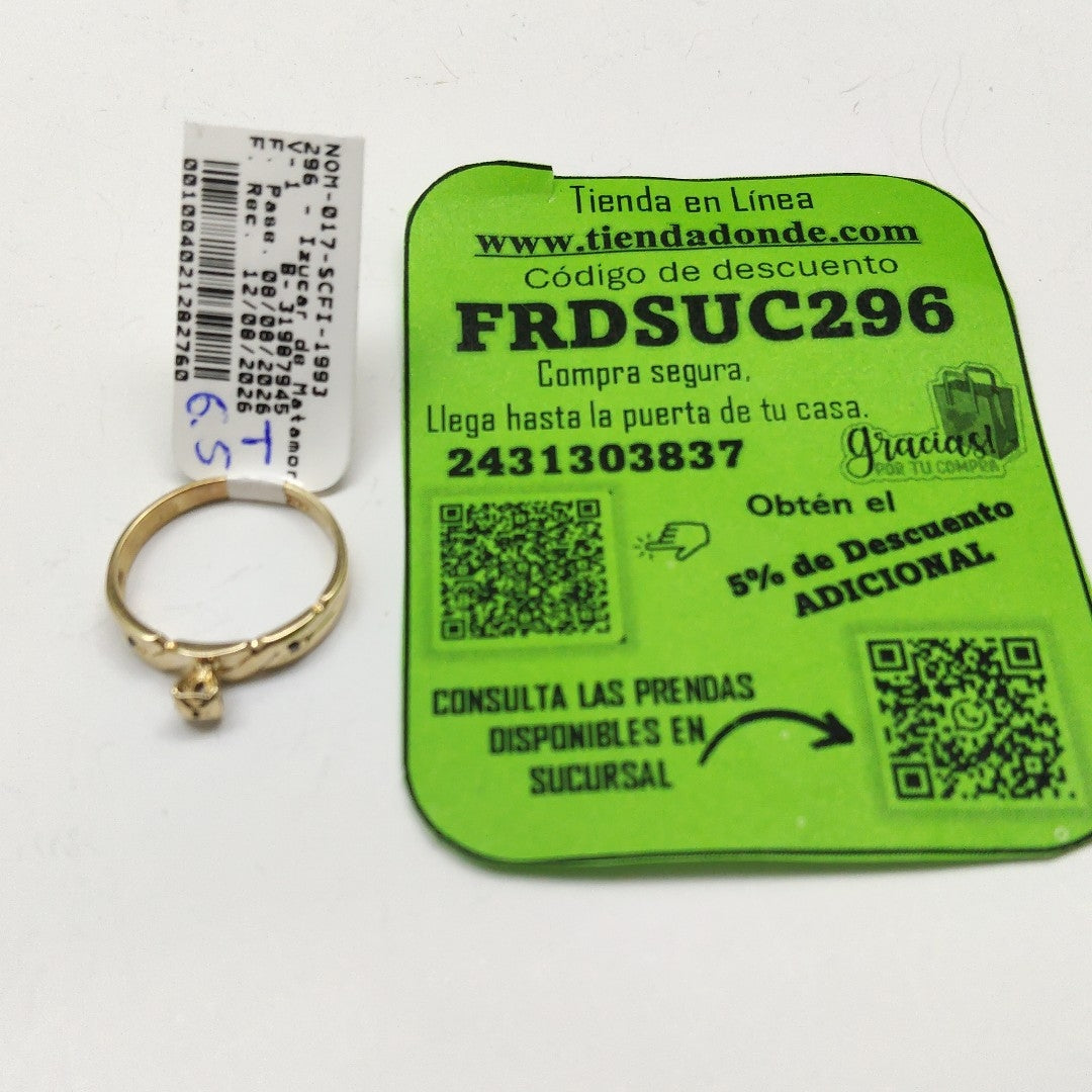 ANILLITO ORO 14 K 2.1 GRMS (SEMINUEVO)