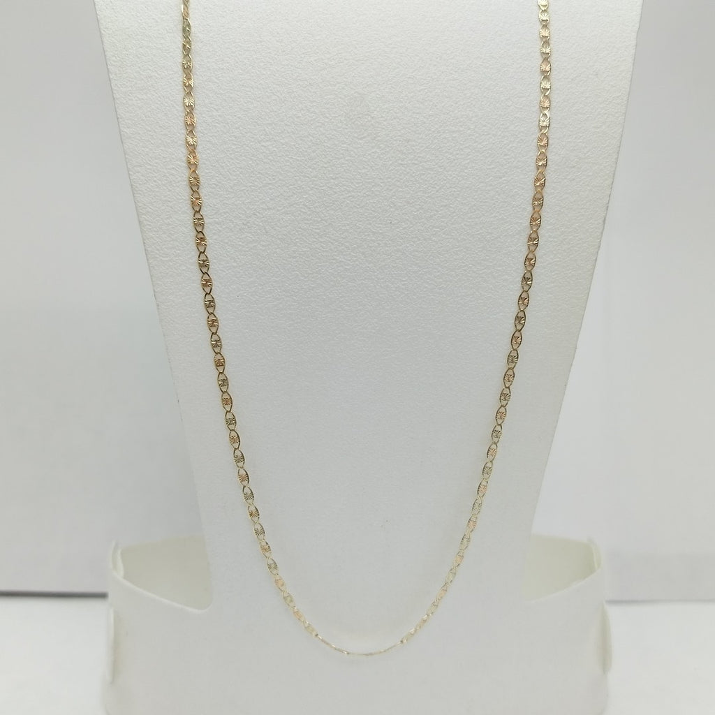 CADENAS TEJIDO GUCHI ORO 10K 55 CM 2.9 GR (NUEVO)