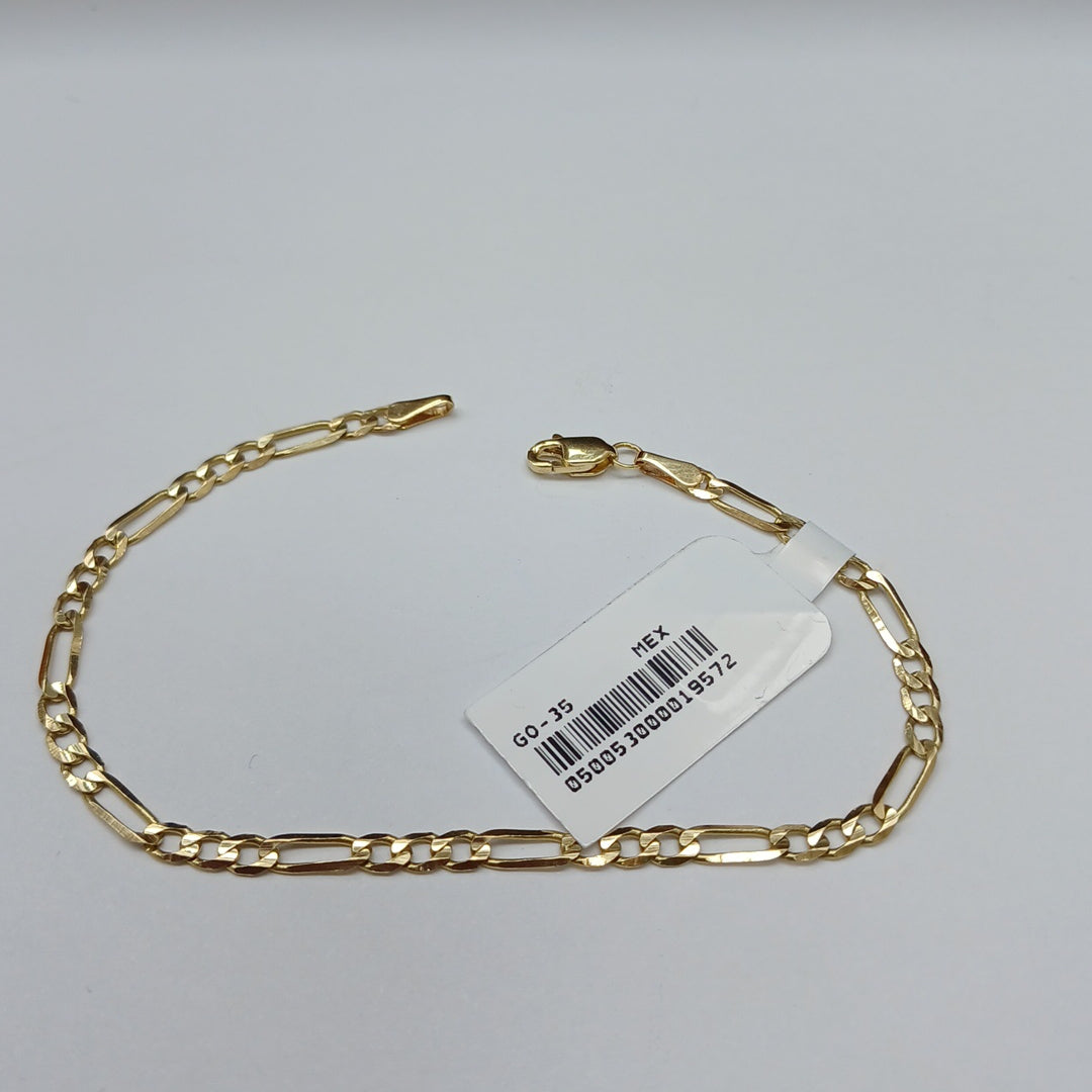 PULSERA TEJIDO 3X1 14K 18 CM 2.6 GR (NUEVO)