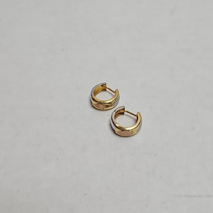 ARRACADAS PAR ORO, ORO BLANCO 14 K 1.3 GRMS (SEMINUEVO)