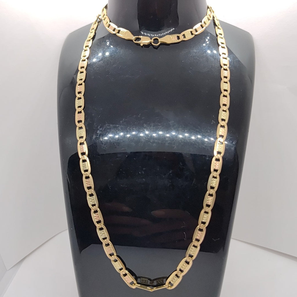 CADENA ORO, ORO COMBINADO 14 K 25.5 GRMS (SEMINUEVO)