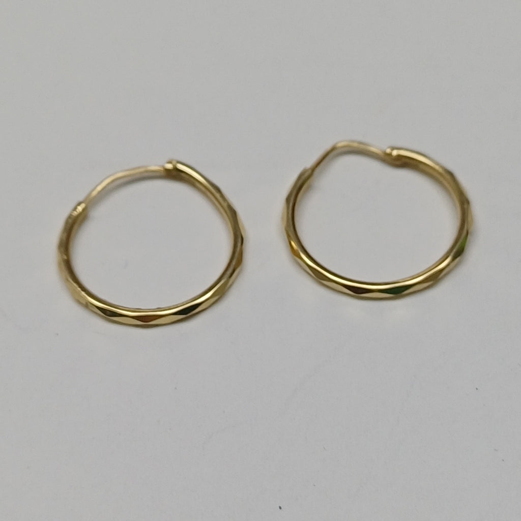 ARRACADAS PAR ORO 14 K 1.2 GRMS (SEMINUEVO)