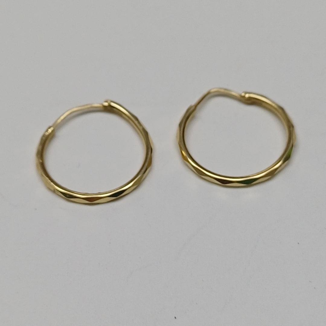 ARRACADAS PAR ORO 14 K 1.2 GRMS (SEMINUEVO)