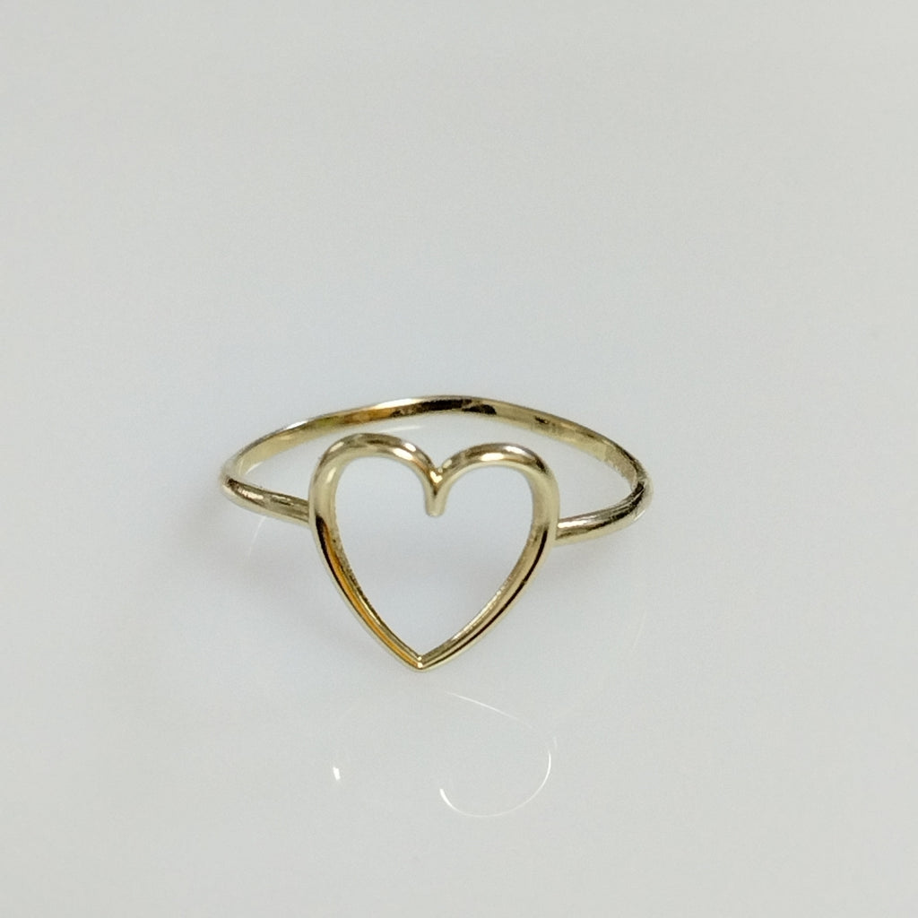 ANILLOS ANILLITO FIG CORAZON 10K TALLA 9 0.9 GR (NUEVO)