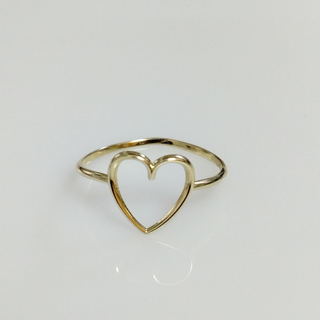 ANILLOS ANILLITO FIG CORAZON 10K TALLA 9 0.9 GR (NUEVO)
