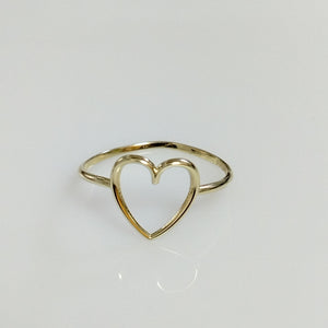 ANILLOS ANILLITO FIG CORAZON 10K TALLA 9 0.9 GR (NUEVO)