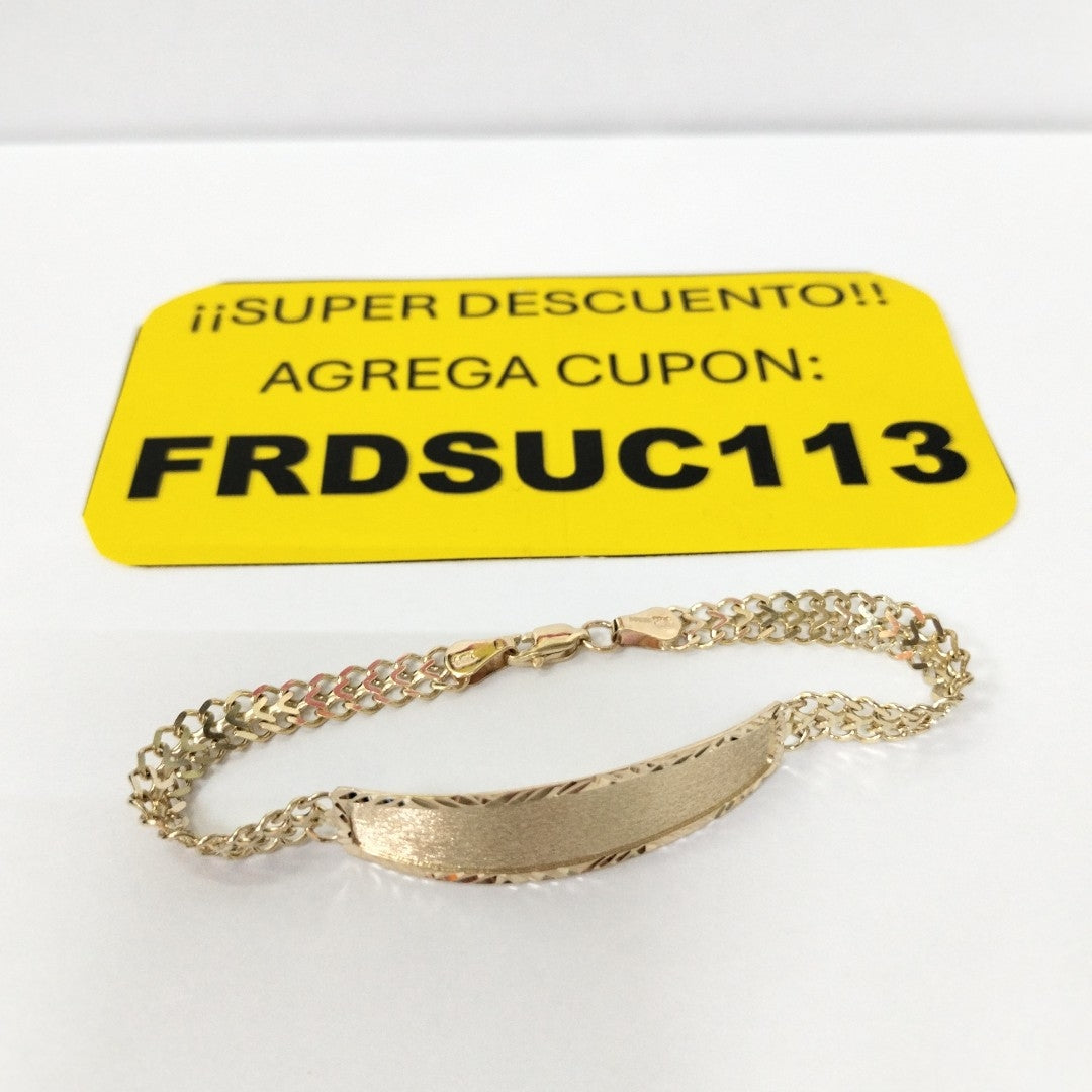 PULSERA ESCLAVA CHINO 14K 21 CM 9.8 GR (NUEVO)