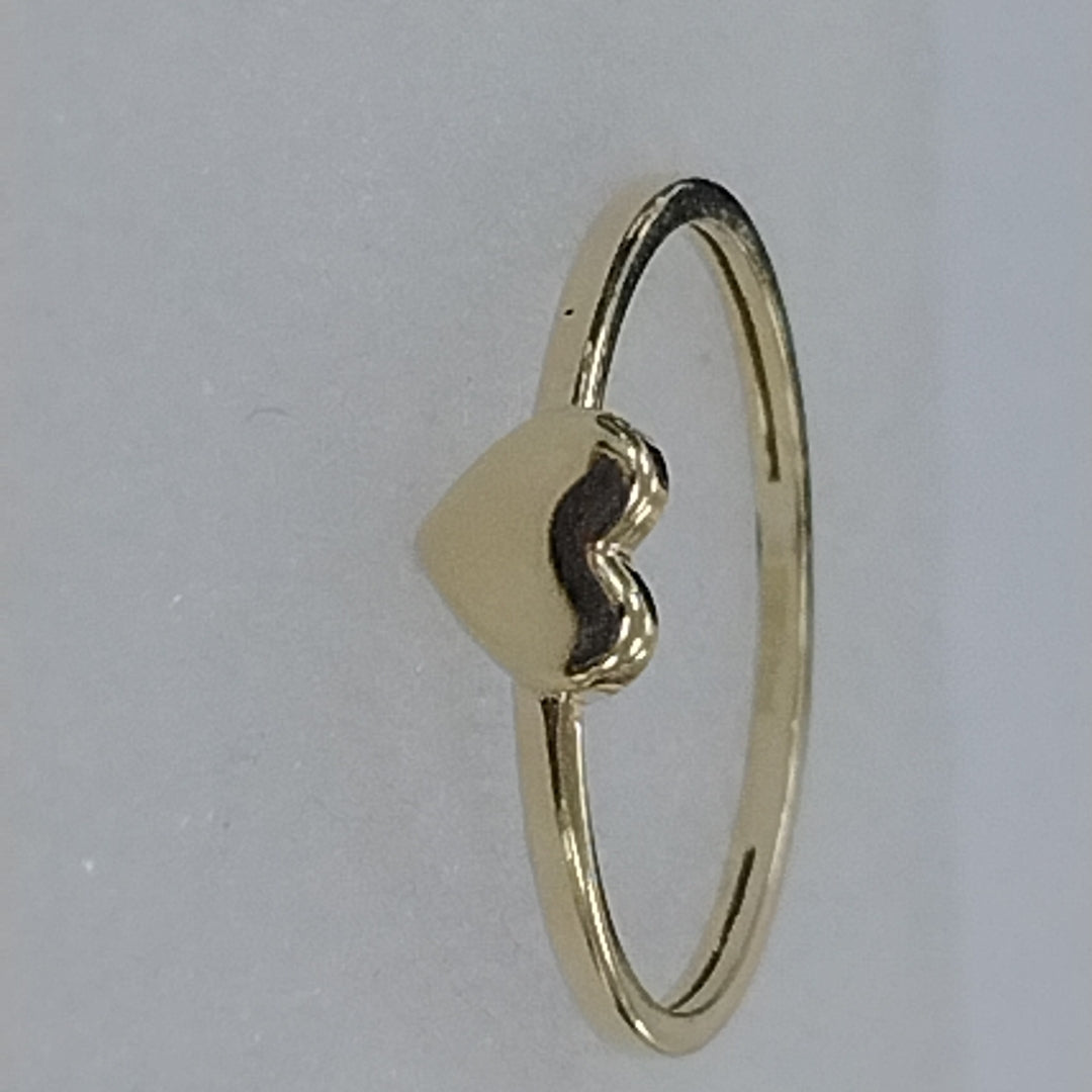 ANILLOS ANILLITO FIG CORAZON 10K TALLA 8 1.1 GR (NUEVO)