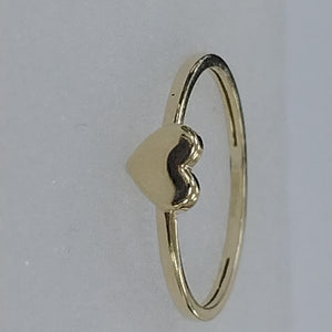 ANILLOS ANILLITO FIG CORAZON 10K TALLA 8 1.1 GR (NUEVO)