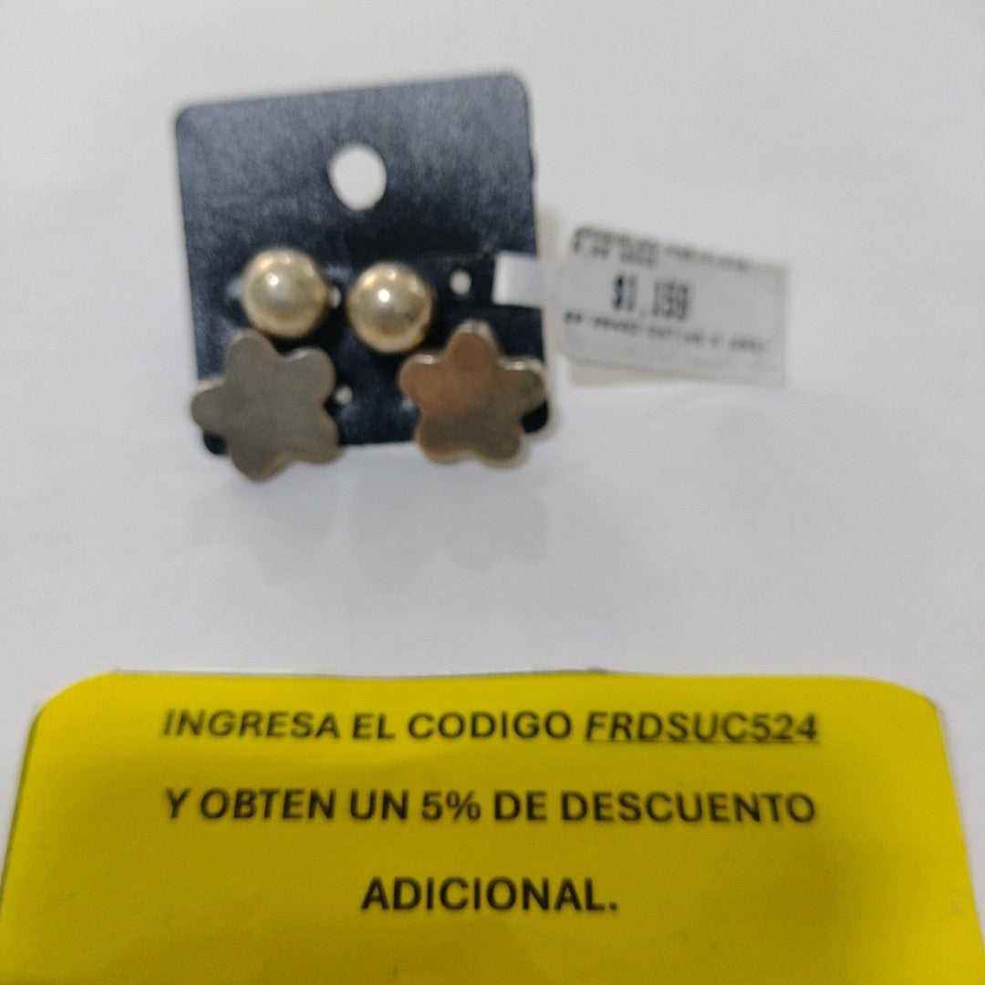 BROQUELES PAR PLATA 5,00 GRMS (SEMINUEVO)