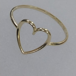 ANILLOS ANILLITO FIG CORAZON 10K TALLA 9 0.8 GR (NUEVO)