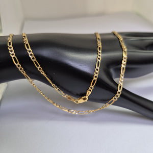 CADENAS TEJIDO 3X1 ORO 14K 55 CM 4.9 GR (NUEVO)