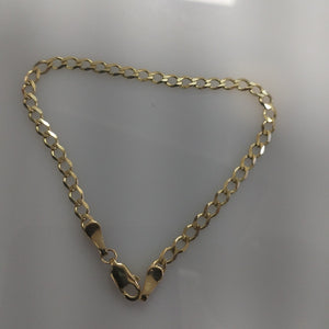 PULSERA TEJIDO BARBADA 14K 18 CM 3.4 GR (NUEVO)