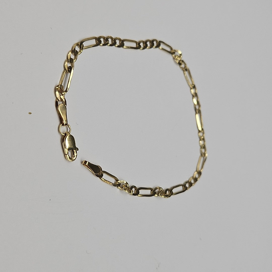 PULSERA TEJIDO 3X1 14K 18 CM 2.6 GR (NUEVO)