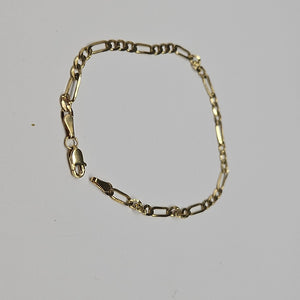 PULSERA TEJIDO 3X1 14K 18 CM 2.6 GR (NUEVO)