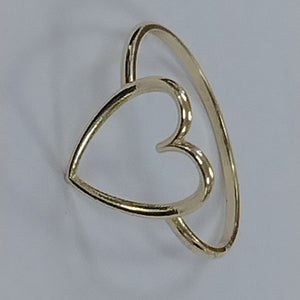 ANILLOS ANILLITO FIG CORAZON 10K TALLA 8 0.8 GR (NUEVO)