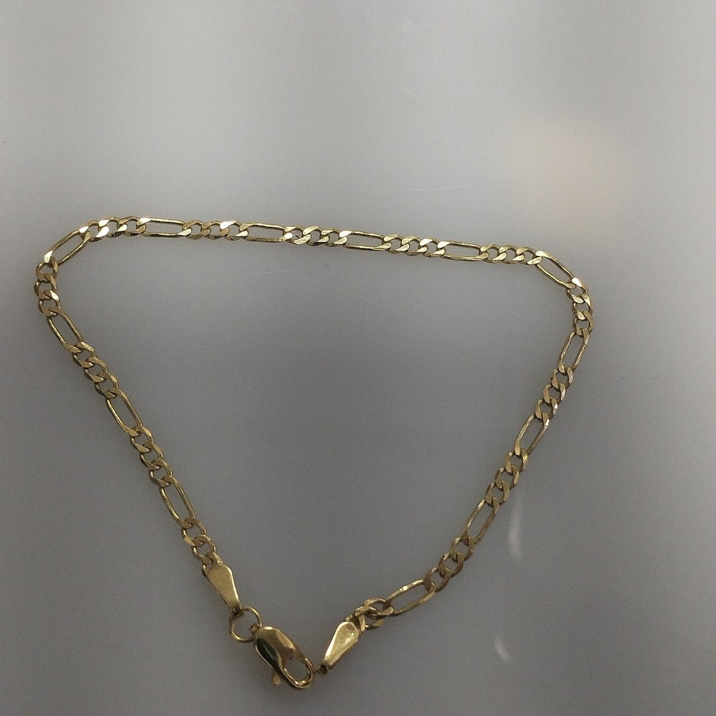 PULSERA TEJIDO 3X1 14K 18 CM 2 GR (NUEVO)
