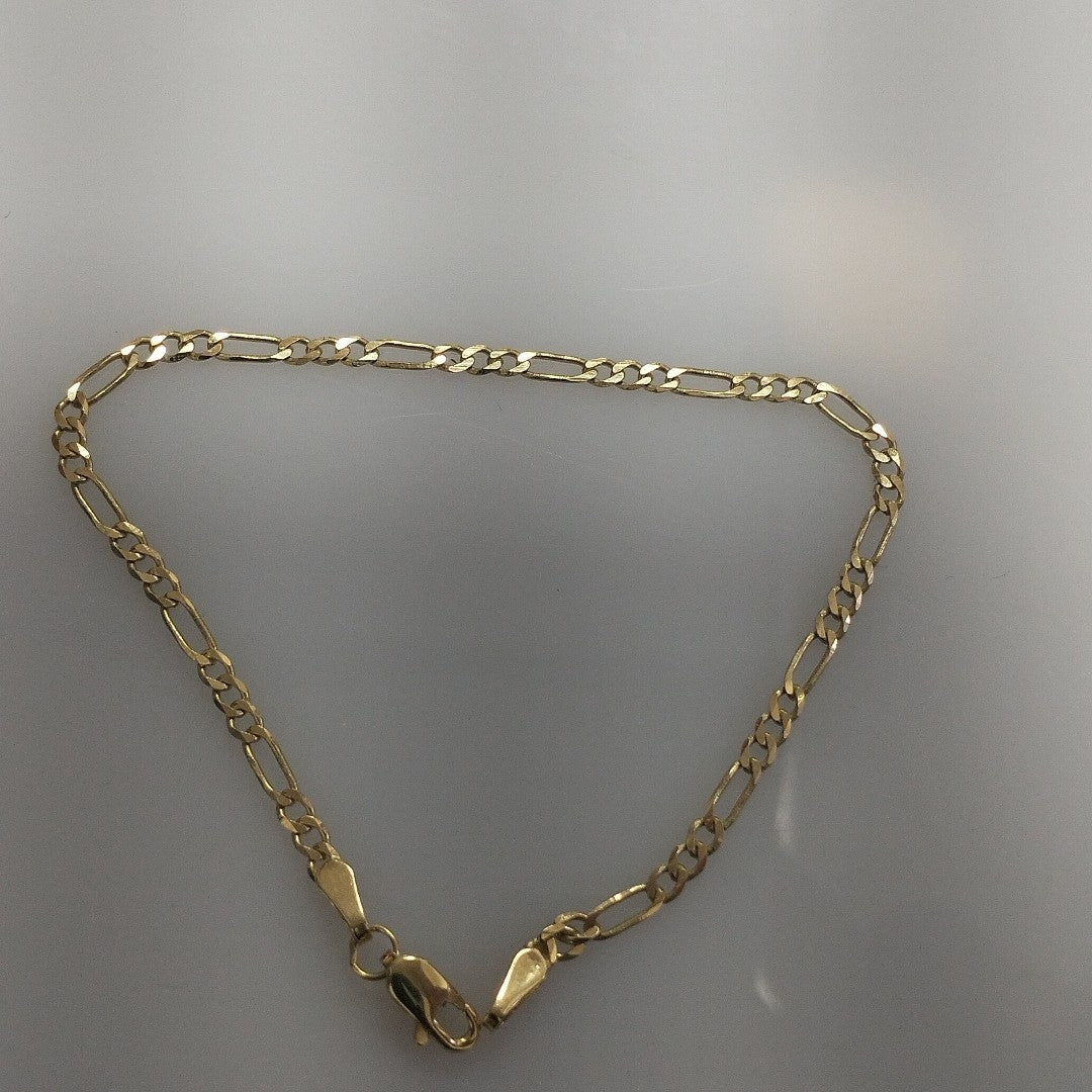 PULSERA TEJIDO 3X1 14K 18 CM 2 GR (NUEVO)