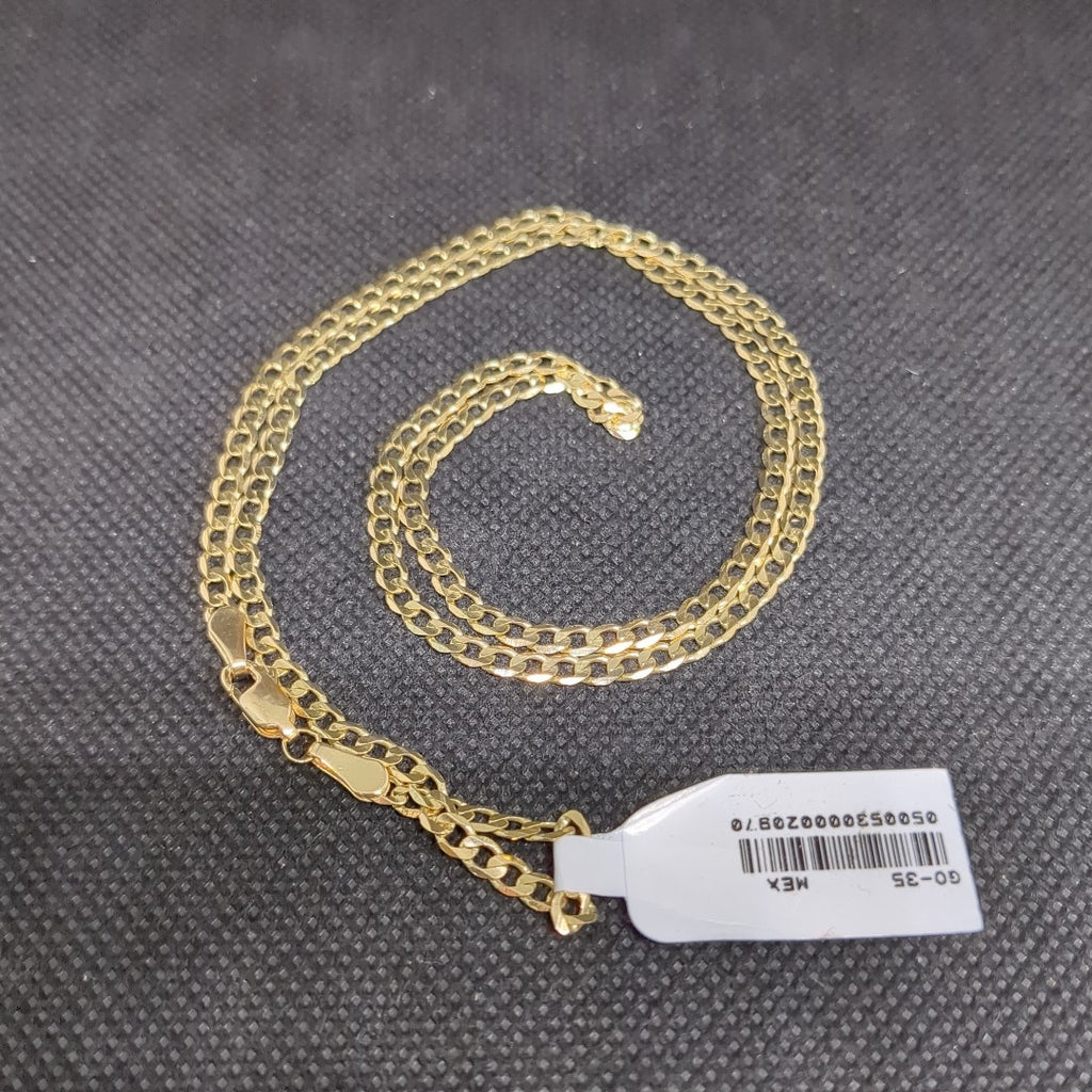 CADENA TEJIDO BARBADA 14K 55 CM 8.2 GR (NUEVO)
