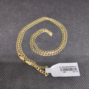 CADENA TEJIDO BARBADA 14K 55 CM 8.2 GR (NUEVO)