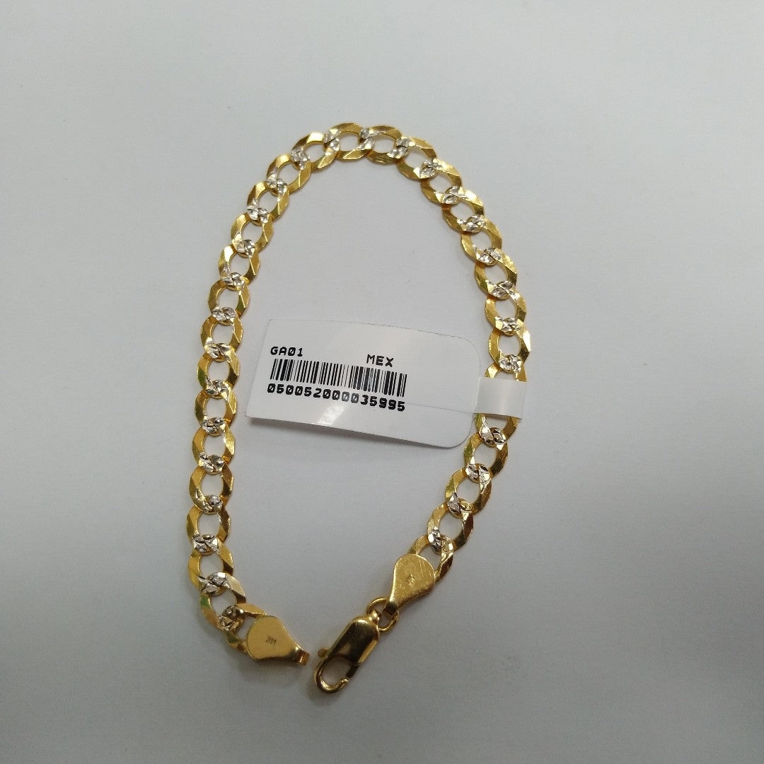 PULSERA BARBADA 14K 21 CM 5.6 GR (NUEVO)