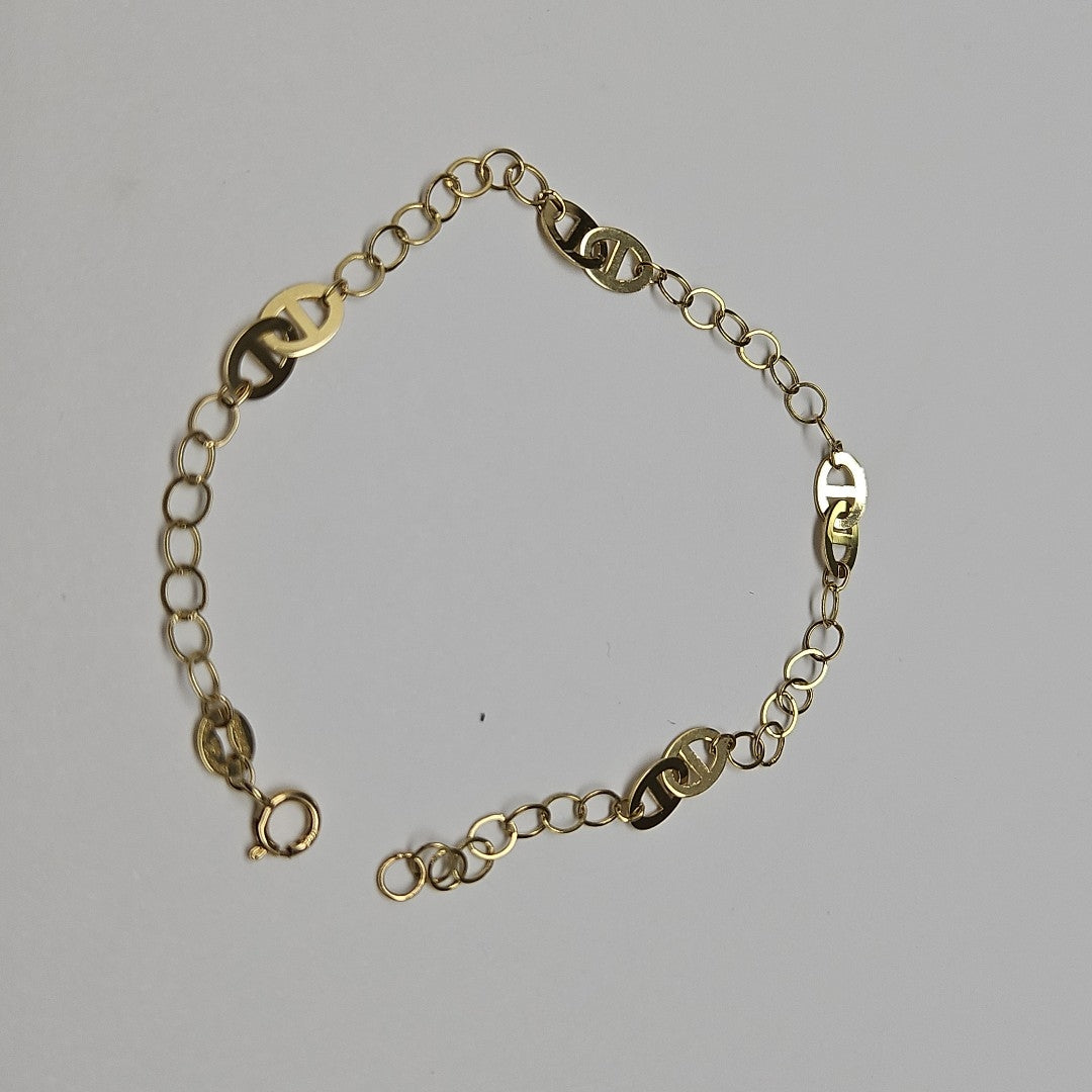 PULSERA TEJIDO ESPECIAL 14K 18 CM 1.5 GR (NUEVO)