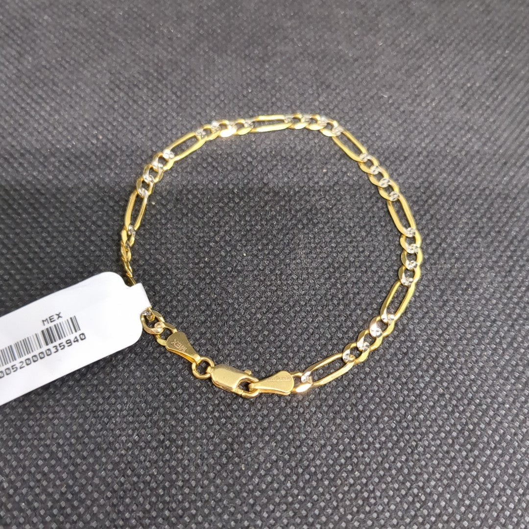PULSERA 3X1 14K 18 CM 4 GR (NUEVO)