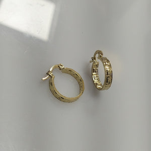 ARETES ARRACADAS FIG GRECAS 14K 1.8 GR (NUEVO)