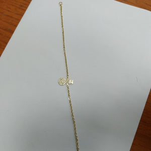 PULSERA TEJIDO ESPECIAL FIG NIÑO 14K 18 CM 1.4 GR (NUEVO)