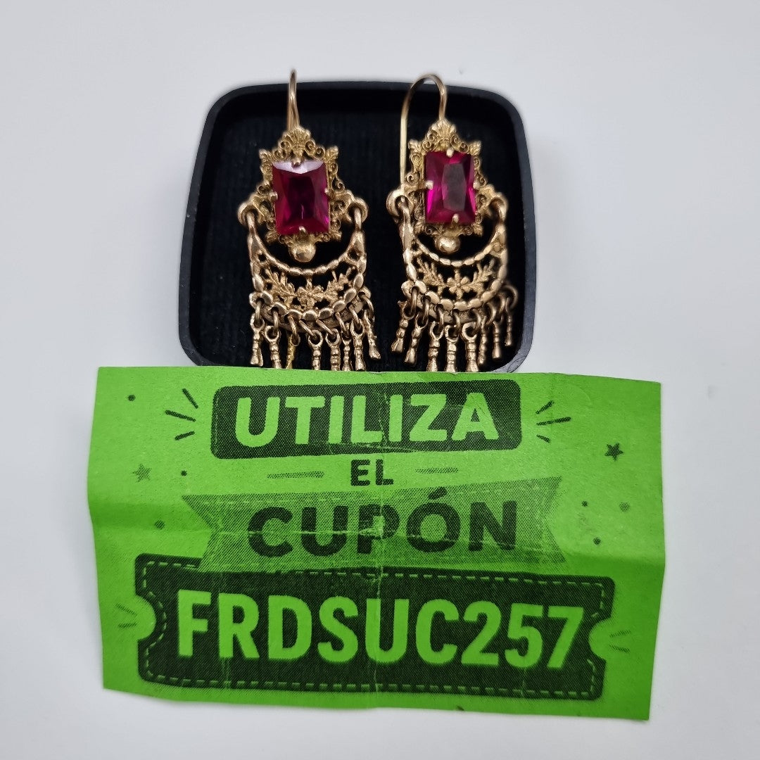 ARETES PAR ORO 8 K 5.4 GRMS (SEMINUEVO)