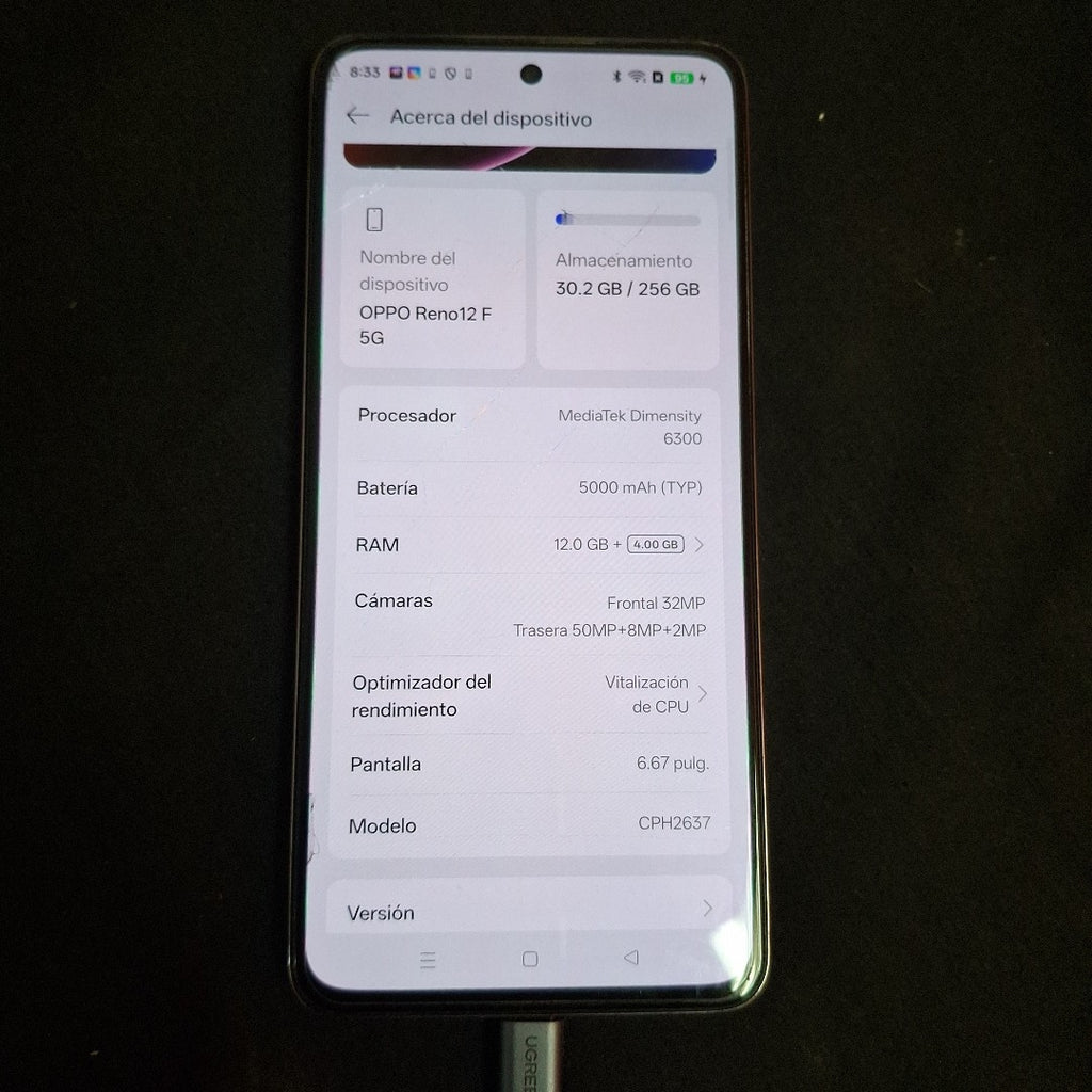 CELULAR OPPO RENO 12F 5G CPH2637 256 GB 12 GB RAM