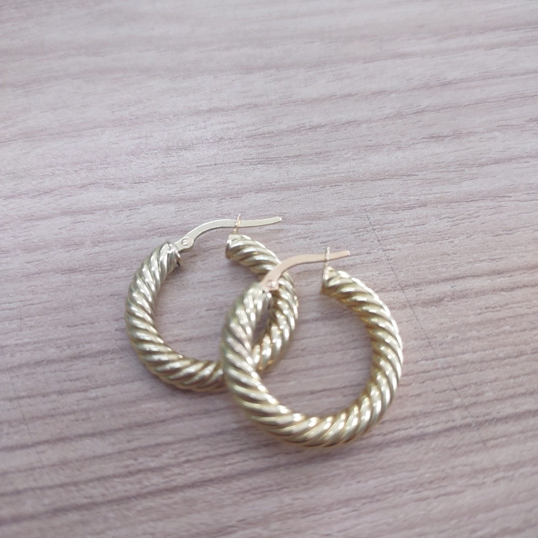 ARRACADAS PAR ORO 14 K 5 GRMS (SEMINUEVO)