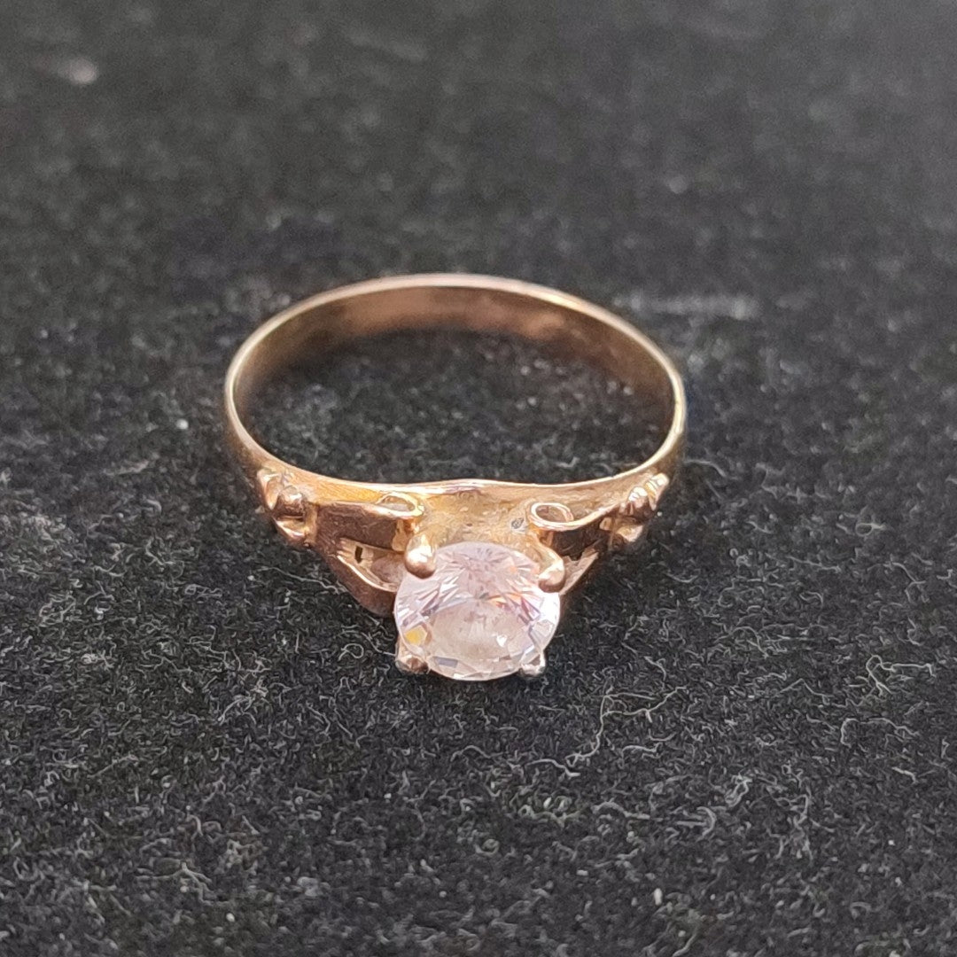 ANILLITO, SOLITARIO ORO 8 K 2.8 GRMS (SEMINUEVO)