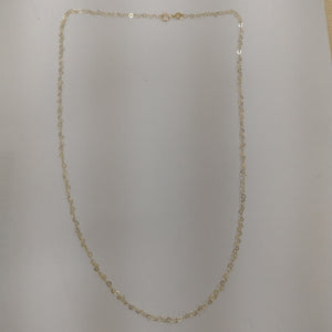 CADENAS TEJIDO CORAZONES ORO 10K 55 CM 1.6 GR (NUEVO)
