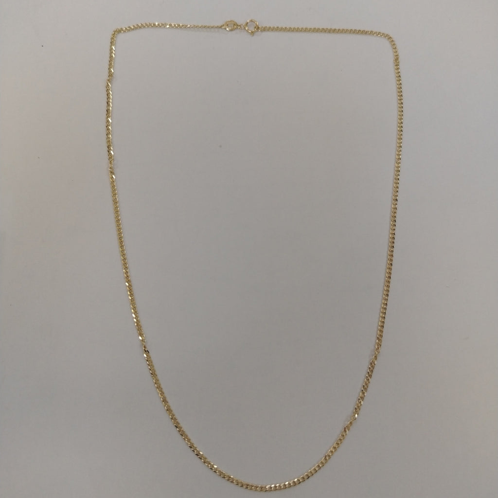 CADENAS TEJIDO BARBADA ORO 10K 50 CM 3.4 GR (NUEVO)