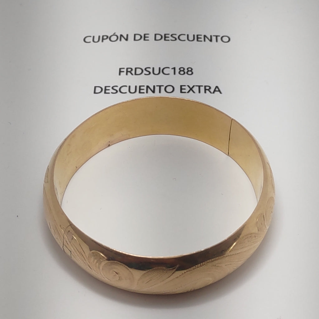 PULSERA RIGIDA ORO 18 K 72,60 GRMS (SEMINUEVO)