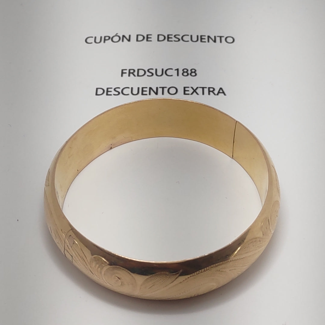 PULSERA RIGIDA ORO 18 K 72,60 GRMS (SEMINUEVO)