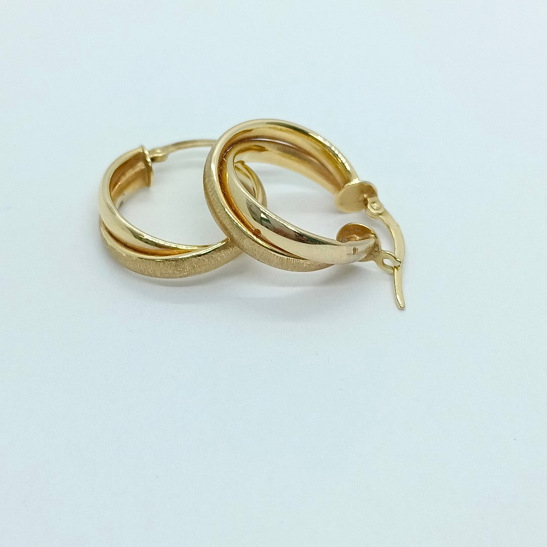 ARRACADAS PAR ORO 14 K 2,30 GRMS (SEMINUEVO)