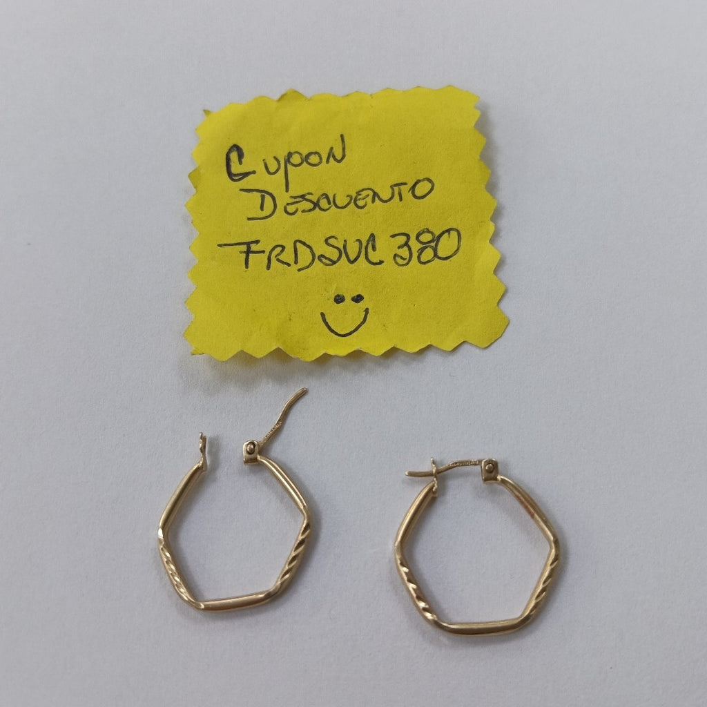 ARRACADAS PAR ORO 14 K 1.4 GRMS (SEMINUEVO)
