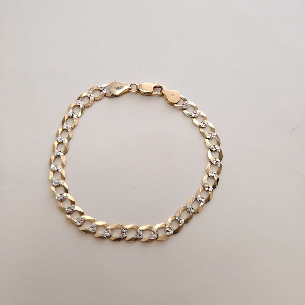 PULSERA BARBADA 14K 21 CM 5.7 GR (NUEVO)
