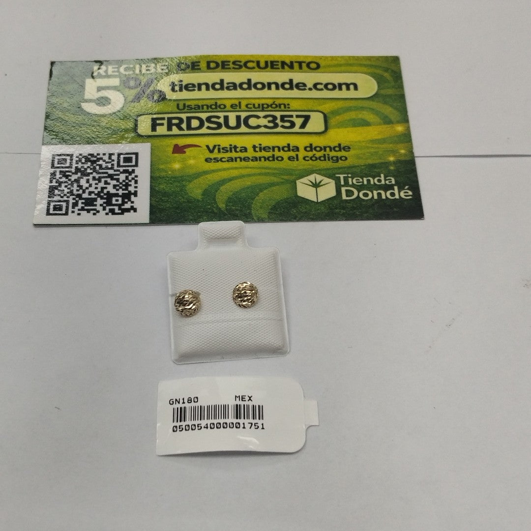 BROQUELES BROQUEL FIG LUNETA 14K 0.2268 GR (NUEVO)