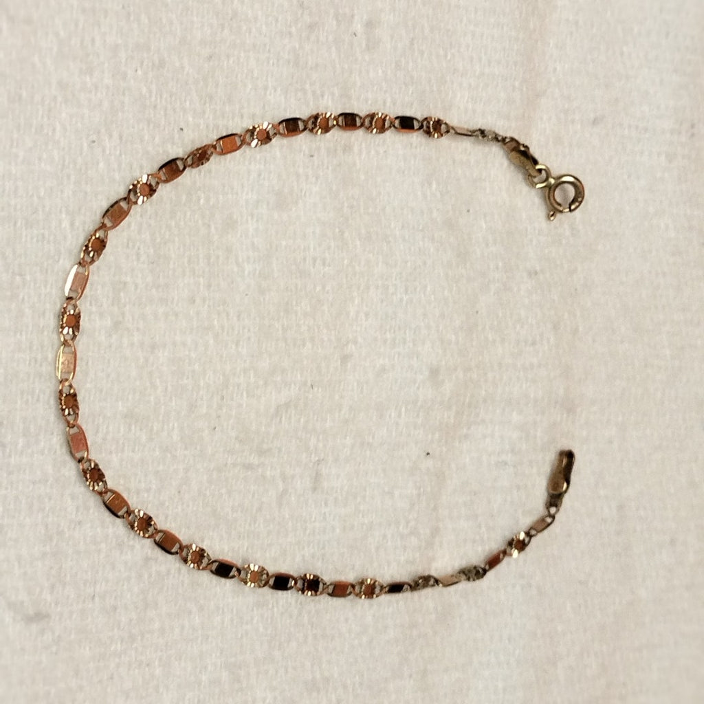 PULSERA ORO COMBINADO 10 K 1.1 GRMS (SEMINUEVO)
