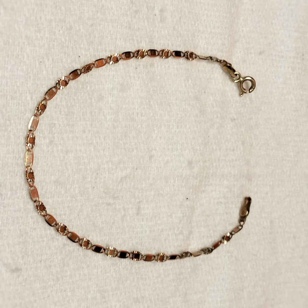 PULSERA ORO COMBINADO 10 K 1.1 GRMS (SEMINUEVO)