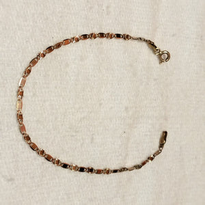 PULSERA ORO COMBINADO 10 K 1.1 GRMS (SEMINUEVO)