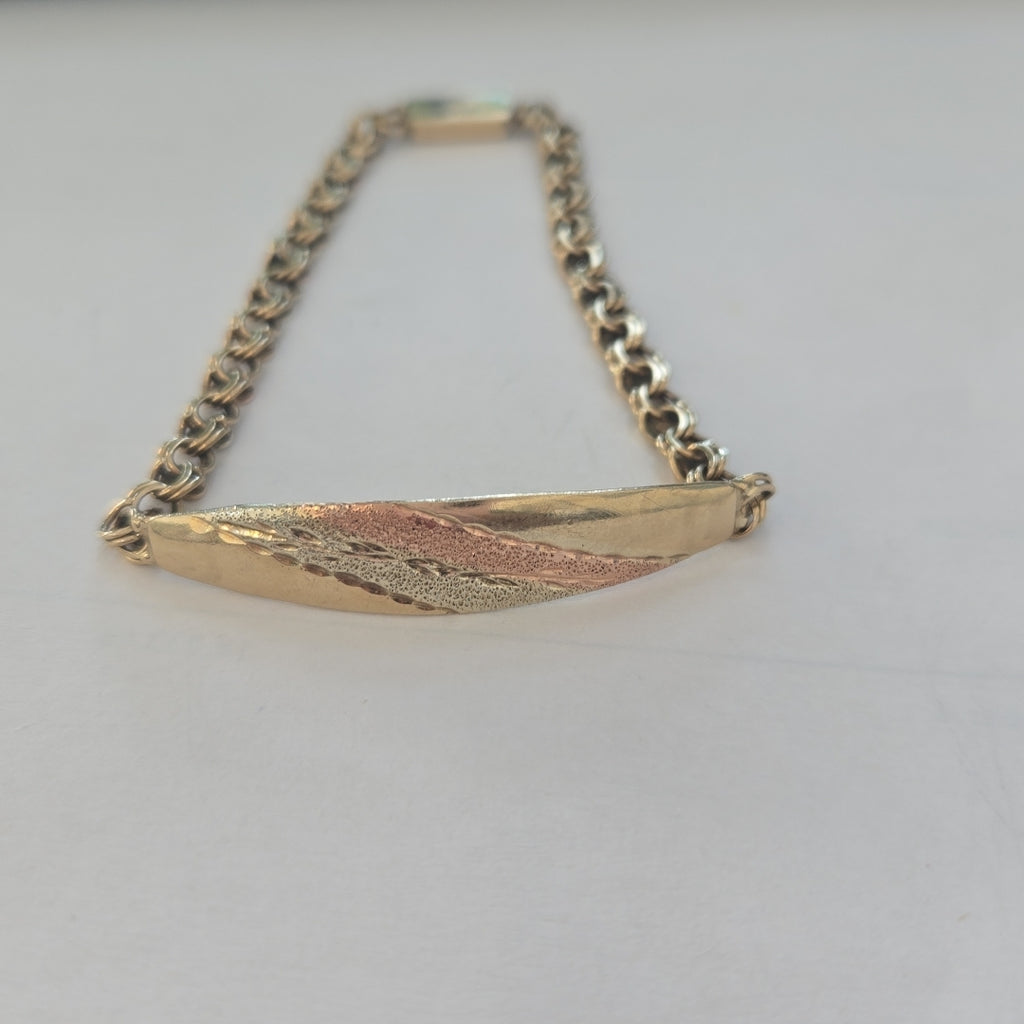 ESCLAVA ORO COMBINADO 10 K 7,10 GRMS (SEMINUEVO)