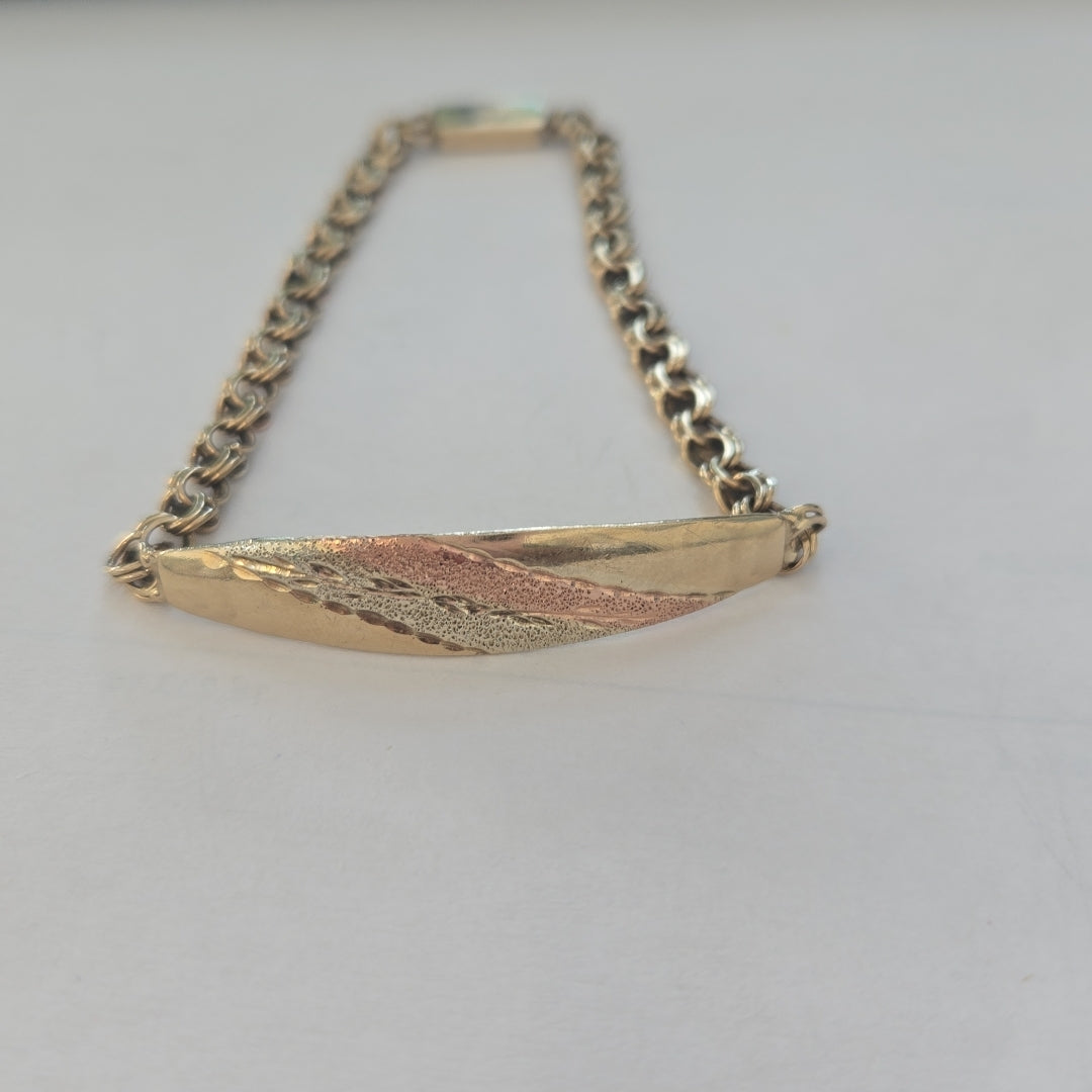 ESCLAVA ORO COMBINADO 10 K 7,10 GRMS (SEMINUEVO)