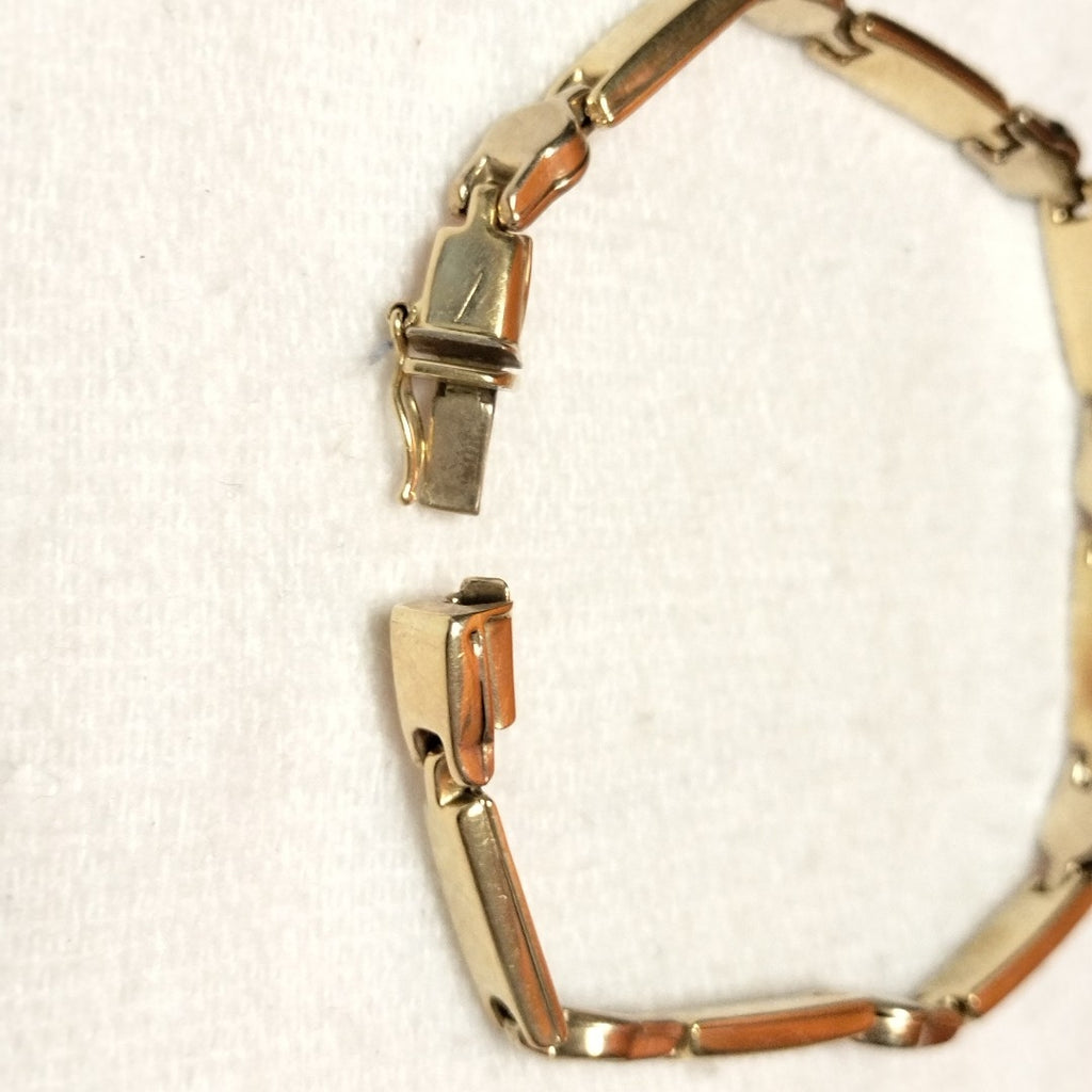 PULSERA ORO COMBINADO 14 K 9.3 GRMS (SEMINUEVO)