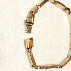 PULSERA ORO COMBINADO 14 K 9.3 GRMS (SEMINUEVO)